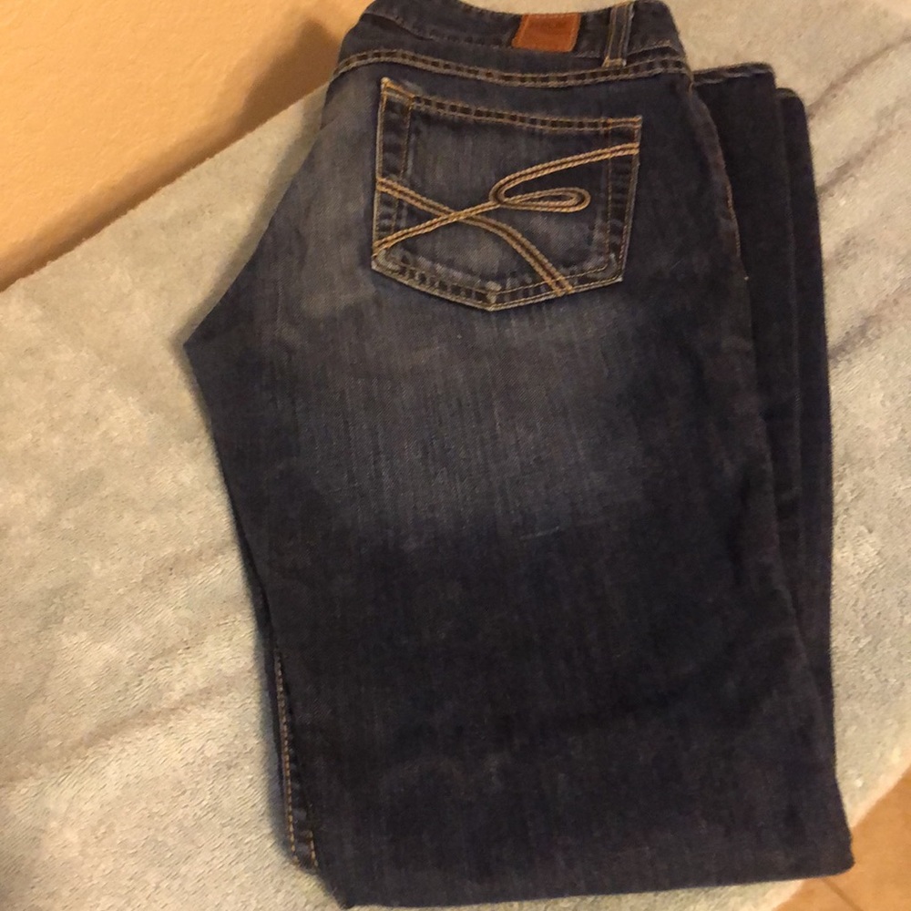 BKE Women’s Dark Blue Denim Jeans - Classic Pocket Stitch - Picture 2 of 8